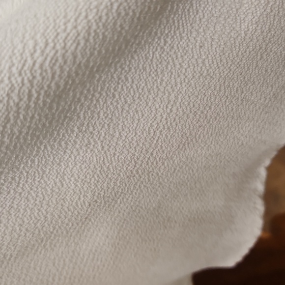 White with floral applications summer or homecoming dress. Size 1/2 - Picture 9 of 16